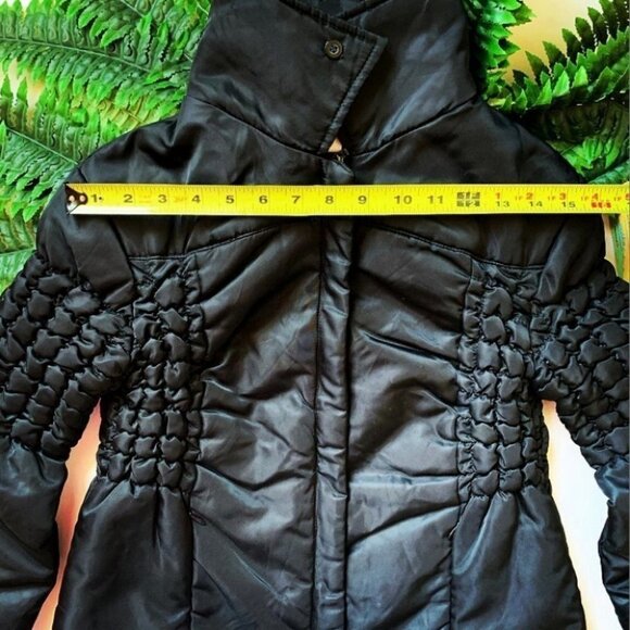 ROCHAS MID LENGTH LIGHT PUFFER DESIGNER LONG SLEEVES JACKET COAT WOMEN S… - Picture 5 of 7